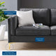 Sofa, Velvet, Dark Gray, Modern, Living Lounge Room Hotel Lobby Hospitality