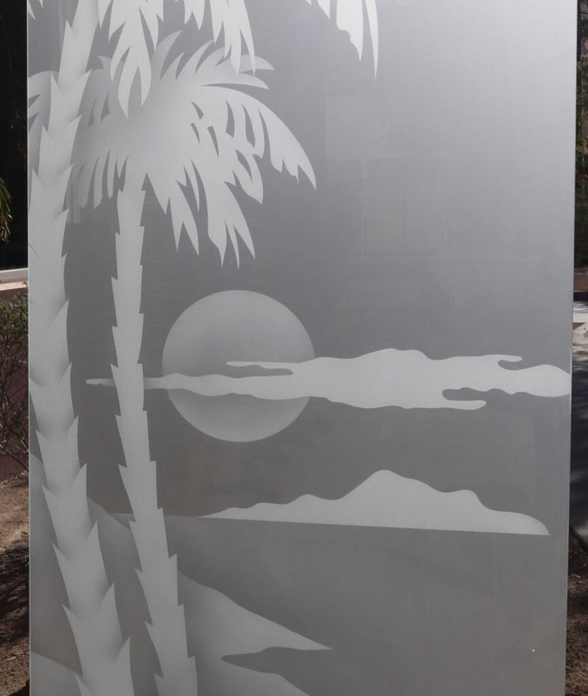 Interior Prehung Door or Interior Slab Door - Palm Sunset - Primed - 24" x...