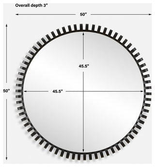 Uttermost Corona Modern Round Mirror