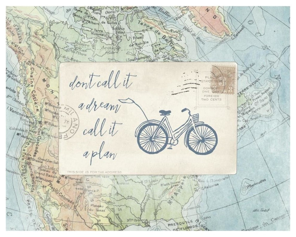 "Travel Posts I" Digital Paper Print by Katie Pertiet, 22"x18"