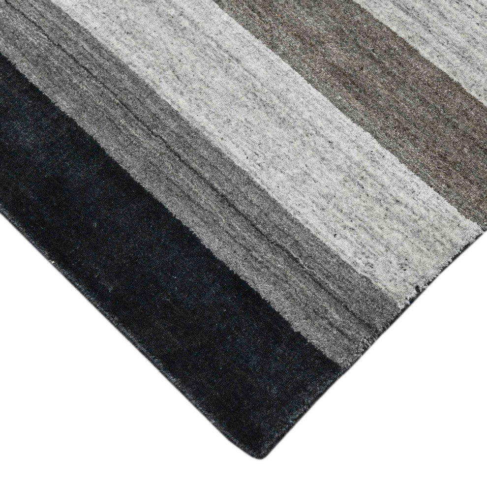 Blend Whitby Area Rug, Gray, 10' x 14', Striped