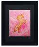 Nicole Dietz 'The Unicorn' Matted Framed Art, Black Frame, Black, 14x11