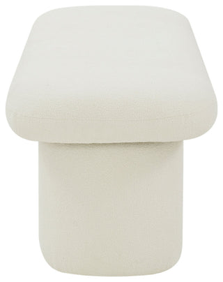 Safavieh Couture Cassandralee Boucle Bench, Ivory