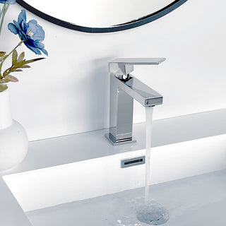 STYLISH Bathroom Faucet Single Handle Polished Chrome Finish, B-112C AVA