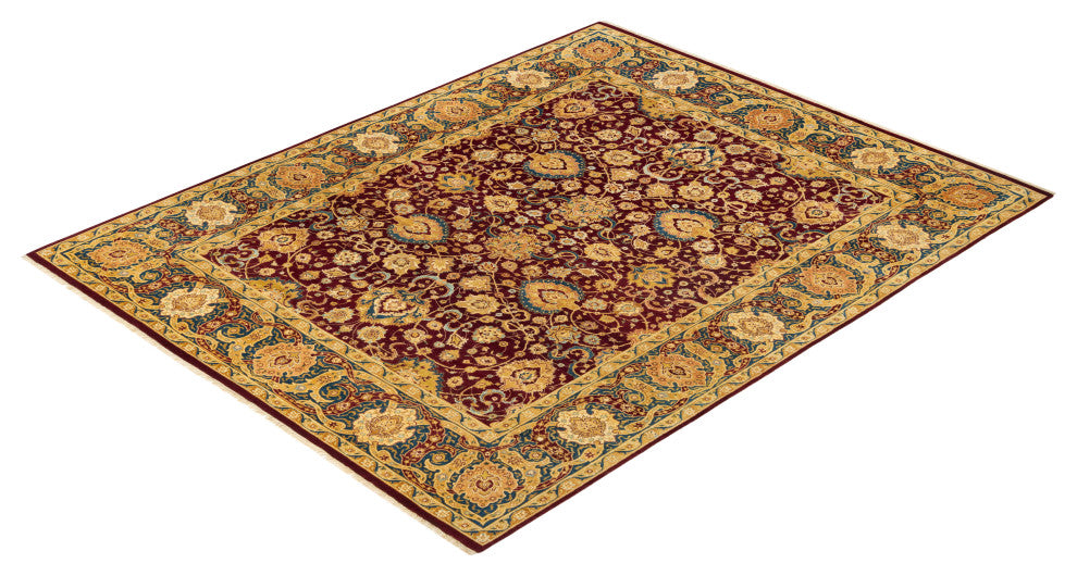 Charlee, One-of-a-Kind Hand-Knotted Area Rug Red, 8'0"x10'2"