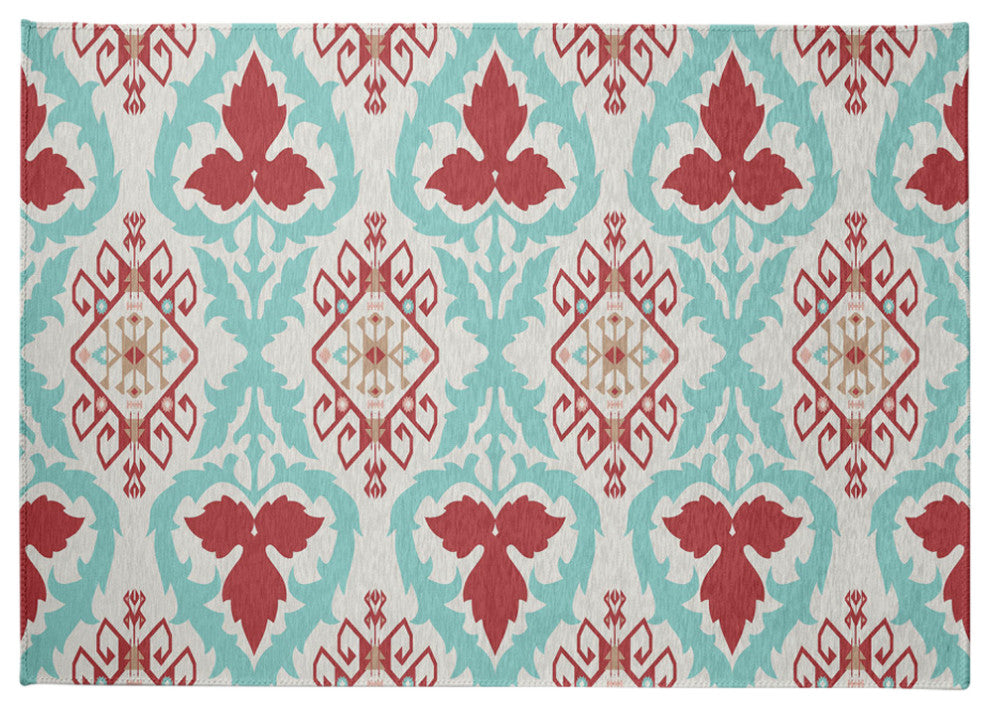 Bombay Spring Chenille Rug, Ligonberry Red, 5'x7'