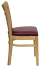 Flash Furniture Hercules Series Dining Chair with Burgundy Seat