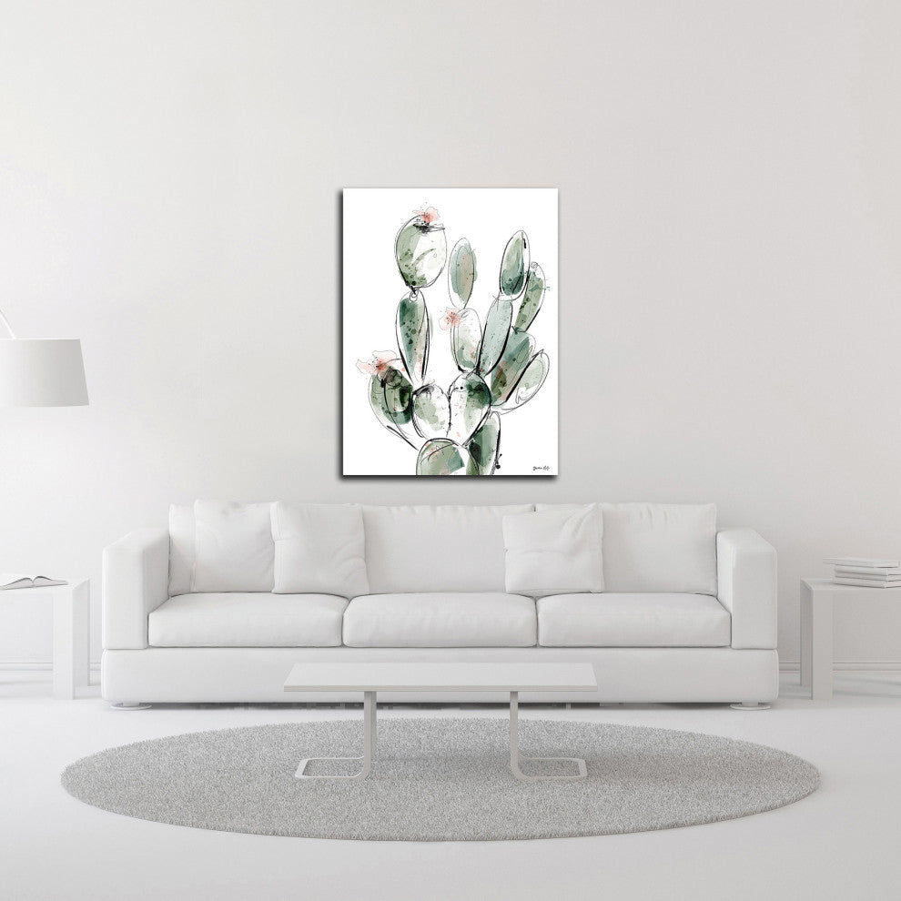 "Prickly Pear" by Green Lili, Print on Canvas, 18"x24"