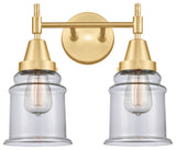 Innovations 447-2W-SG-G182 2-Light Bath Vanity Light, Satin Gold