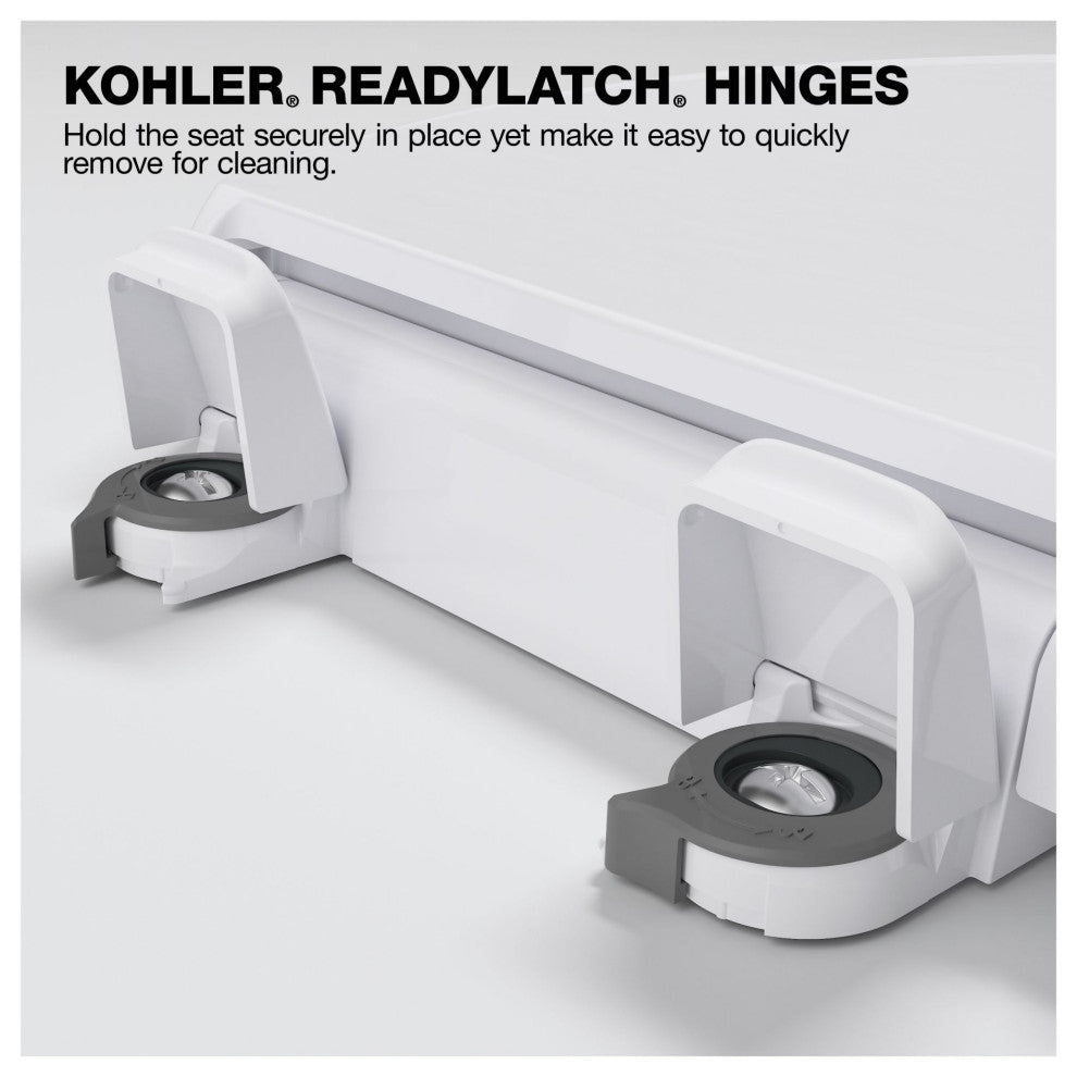 Kohler K-4732-RL Transitions Elongated Closed-Front Toilet Seat - White