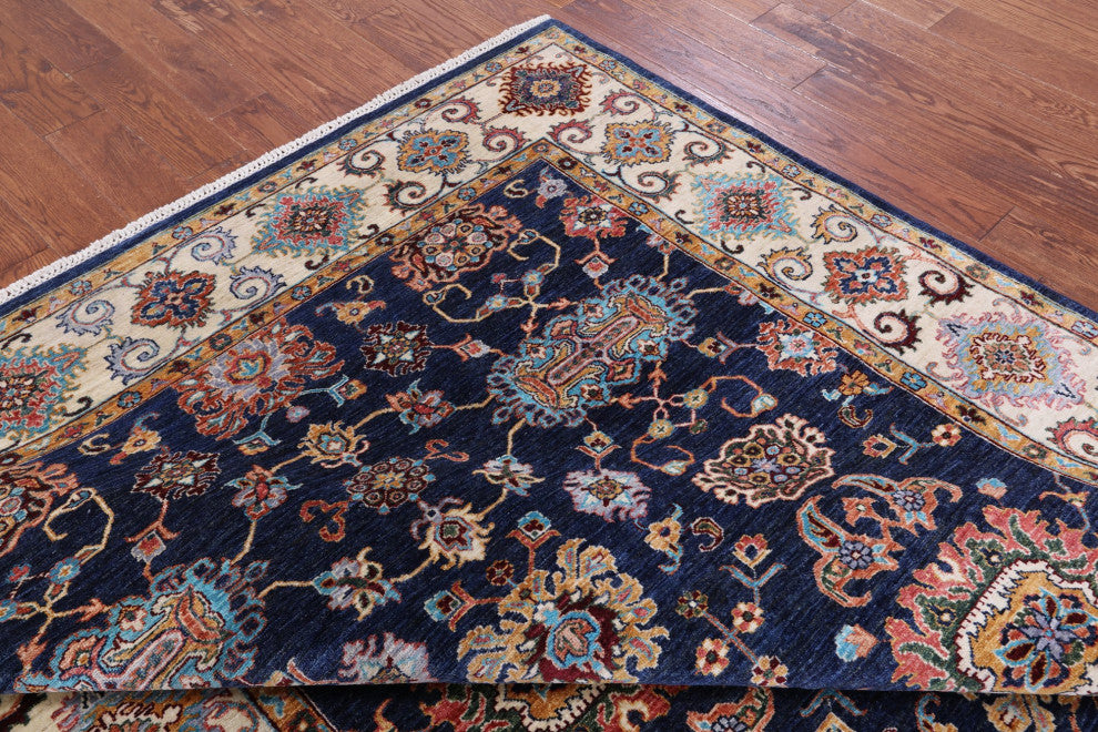Hand Knotted Persian Tabriz Wool Rug 6' 10" X 9' 8" Q9998
