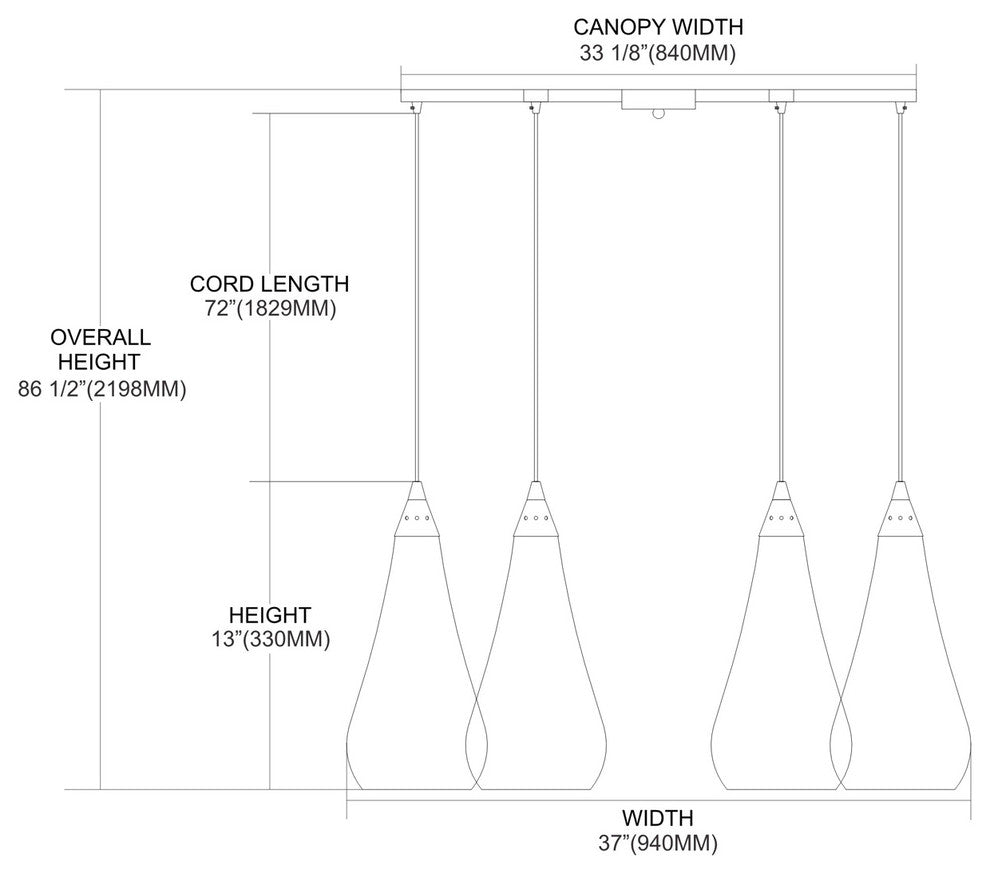 ELK Lighting Curvalo 6-Light Pendant - 546-6RBY-CRC