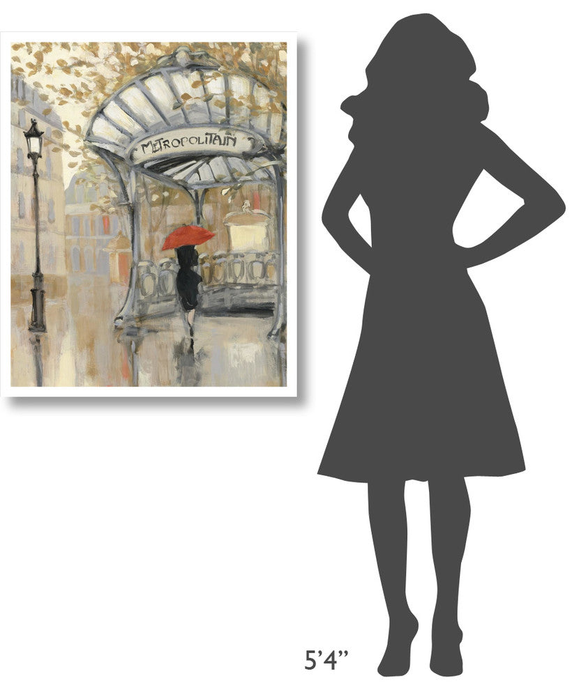 "To the Metro III" Digital Paper Print by Julia Purinton, 30"x37"