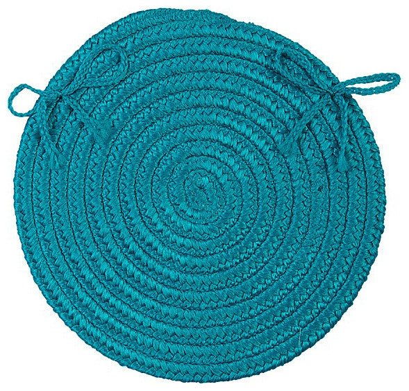 Colonial Mills Chair Pad Boca Raton Turquoise Chair Pad