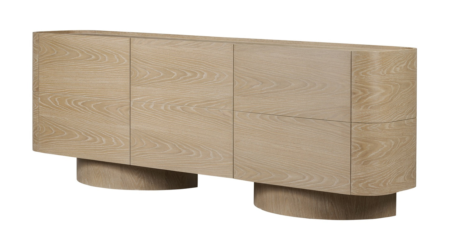 Bellevue 3-Dr Sideboard, Blonde Oak
