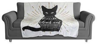 Black Cat House 50"x60" Fleece Blanket