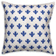 Blue Watercolor Cacti 18x18 Spun Poly Pillow