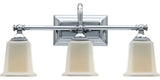 Nicholas 3-Light Bath Vanity, Polished Chrome