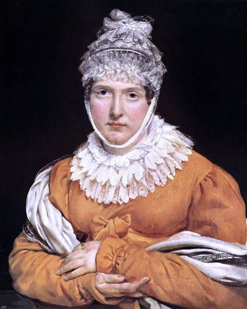 Antoine-Jean Gros Portrait of Madame Recamier, Gallery Wrapped Canvas, 20"x25"