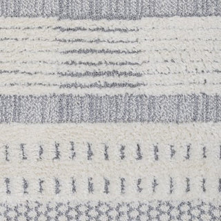 Kerstin Geometric High-Low Cream/Gray 2'x8' Runner Rug