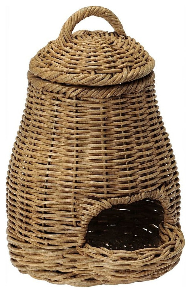 Wicker Garlic Basket, Fruit and Vegetable Storage Basket, Small