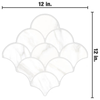 Scala Statuario Porcelain Floor and Wall Tile, Statuario