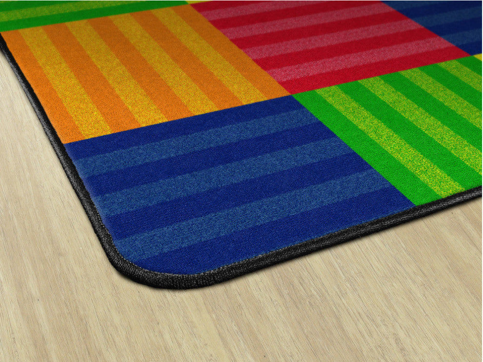 Flagship Carpets VA411-32A 6'X8'4" Hashtag Multi Educational Rug