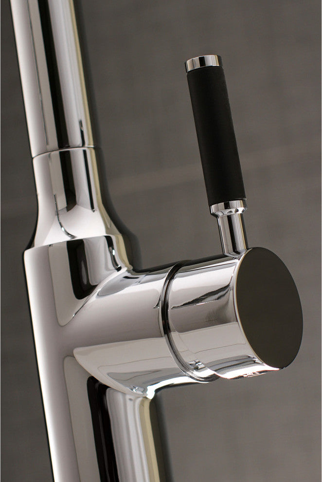 Gourmetier Single-Handle Pull-Down Kitchen Faucet, Polished Chrome