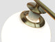 Modern Mid 1-Light Globe Pendant, Satin Brass