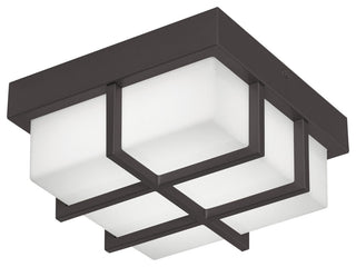 August 8" LED Outdoor Flush Mount - Black