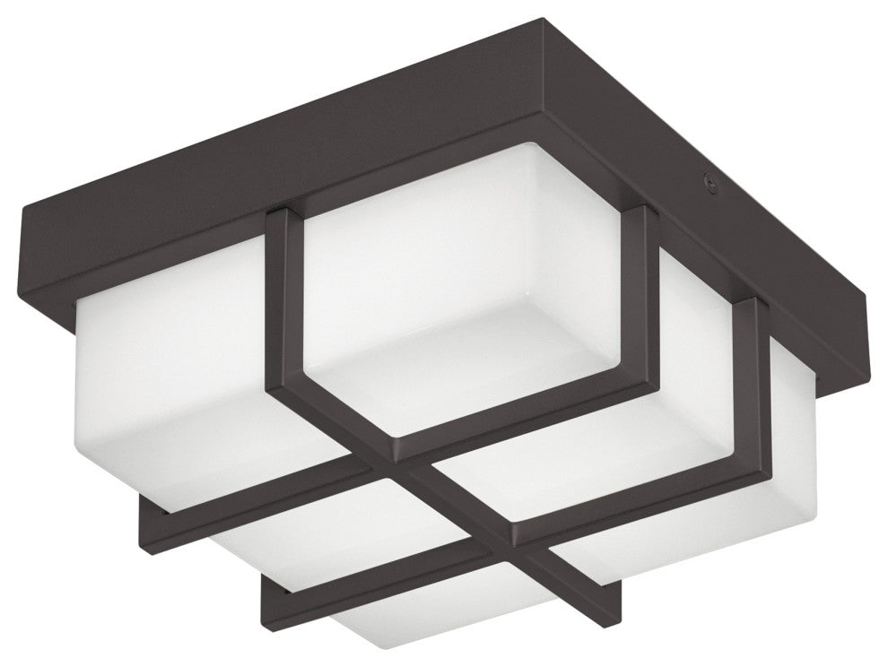 August 8" LED Outdoor Flush Mount - Black