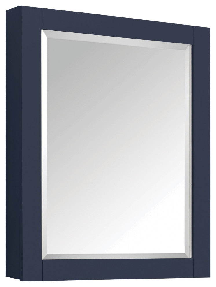 Avanity 24" Mirror Cabinet, Navy Blue