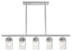 Livex Lighting Harding Polished Chrome Light Linear Chandelier