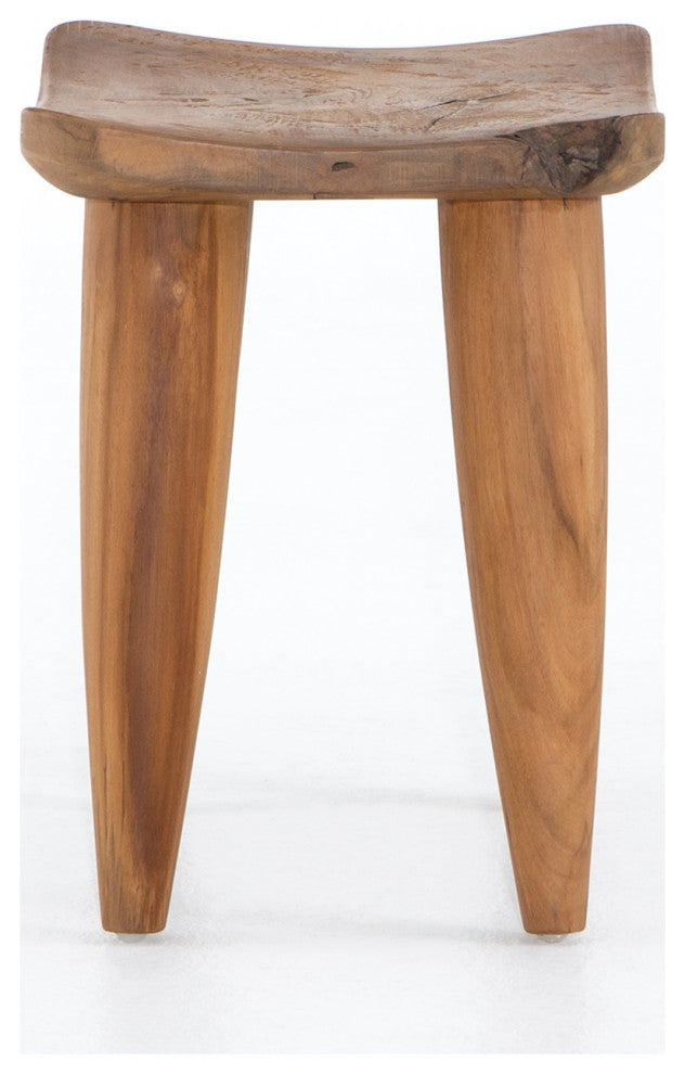 Zuri Outdoor Stool Aged Natural Teak