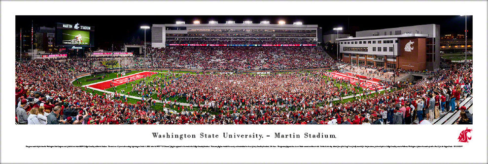 Washington State Cougars Football (Storm the Field) - Unframed
