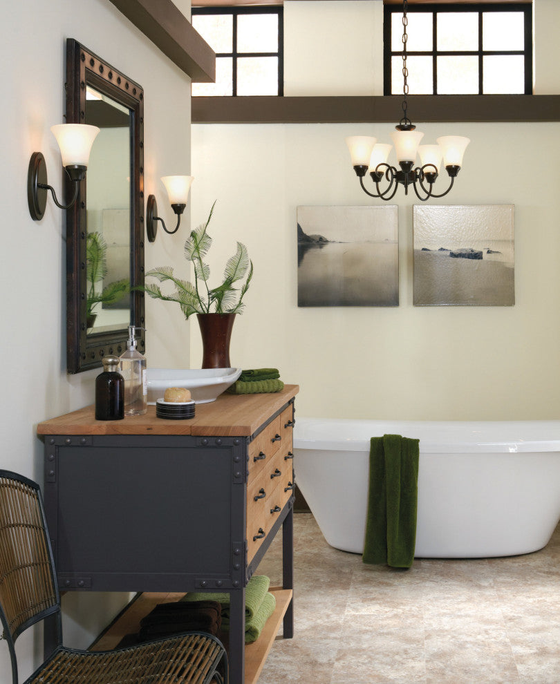 Generation Lighting 44808 Holman 4 Light 25"W Bathroom Vanity - Bronze