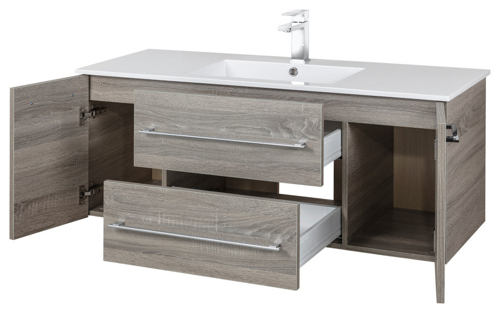 Kato Wall Hung Vanity Soho With Top for Buffallo, Dorato, 48"