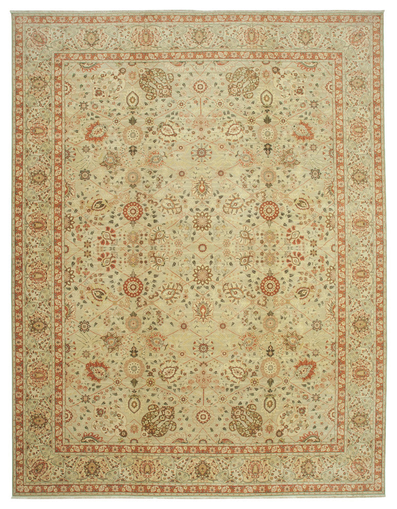 Rug N Carpet - Hand-Knotted Oriental 11' 11" x 15' 11" Oversize Oushak Area Rug