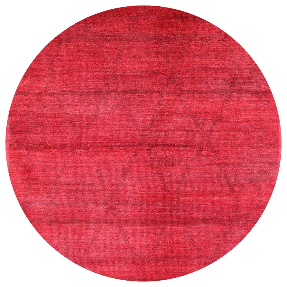 Ahgly Company Indoor Round Mid-Century Modern Area Rugs, 8' Round
