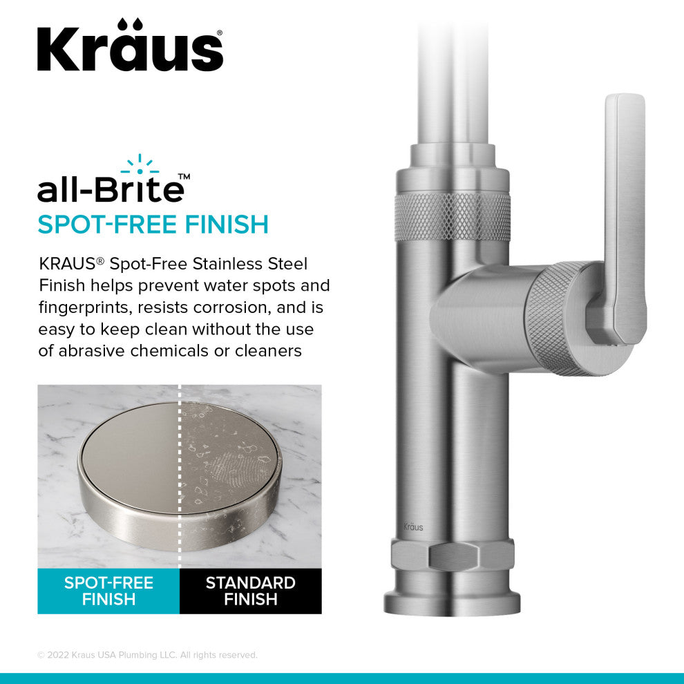 Sellette Pull-Down Kitchen Faucet, Spot Free Stainless Steel, Model Kpf-4102sfs