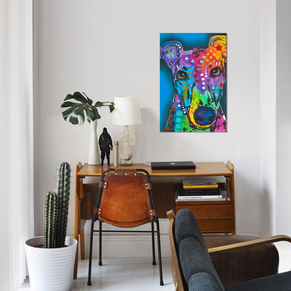 "What ya thinking bout?" by Dean Russo, Canvas Print, 18"x12"