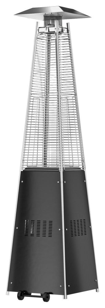WestinTrends 46,000 BTU Pyramid Propane Patio Heater for Outdoor Garden, Black