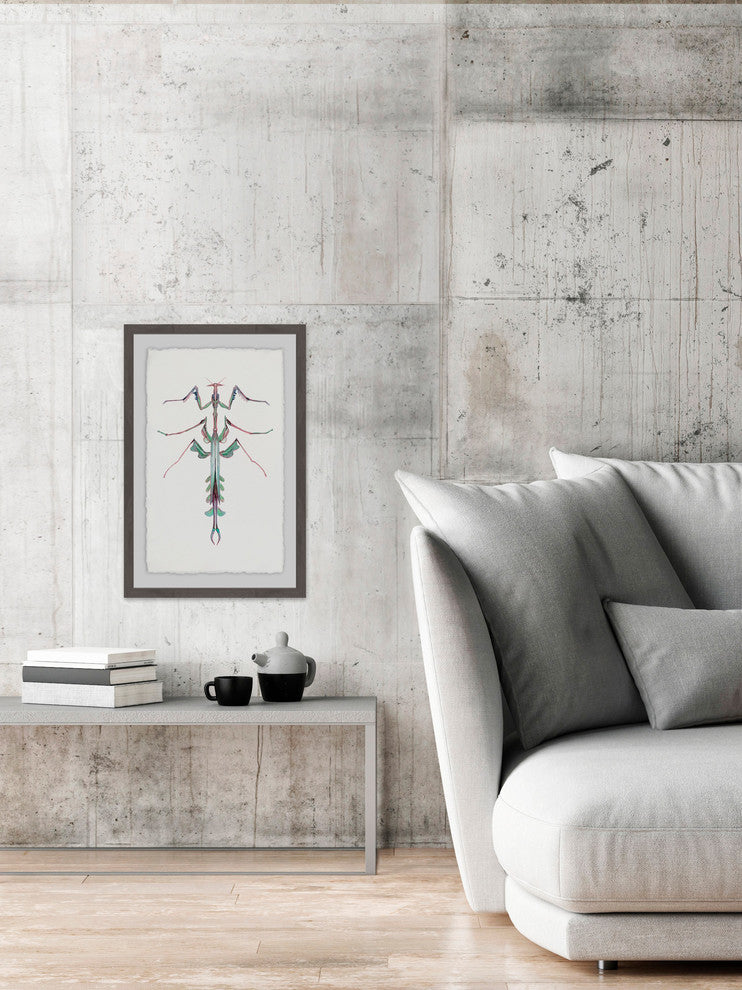 "Leafy Bug" Framed Painting Print, 20"x30"