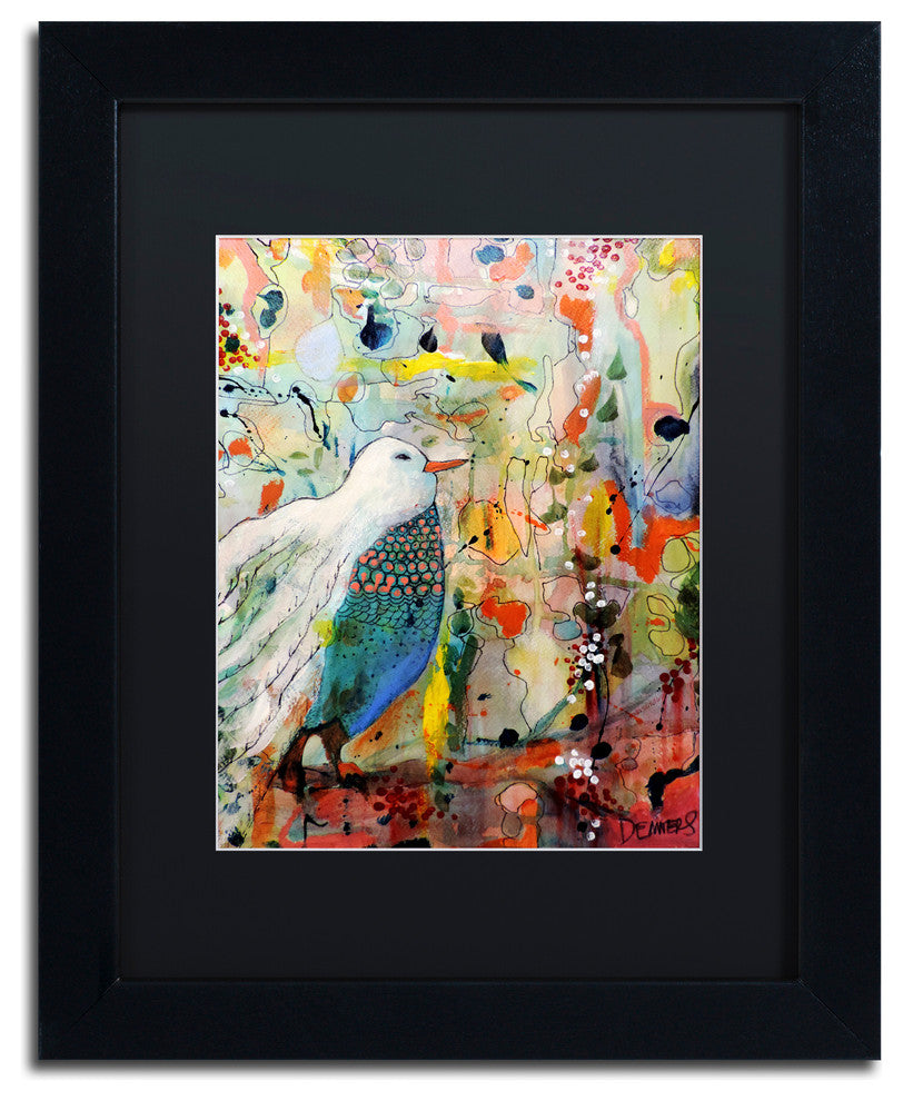 'Vers Toi' Matted Framed Canvas Art by Sylvie Demers