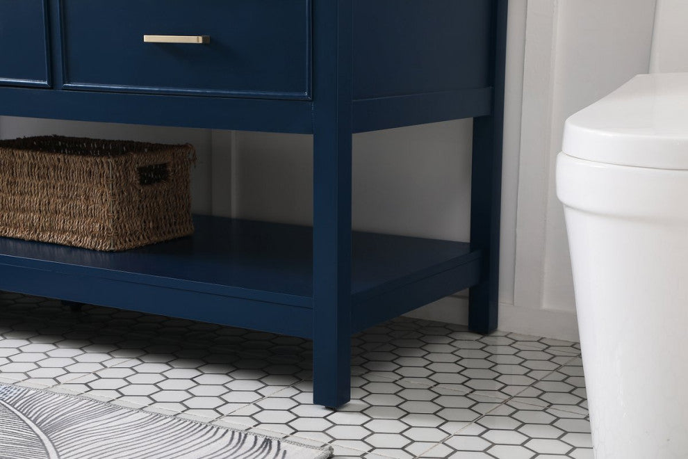 Home Living 60" Single Bathroom Vanity, Blue