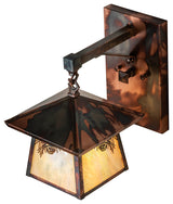 8 Wide Stillwater Winter Pine Hanging Wall Sconce
