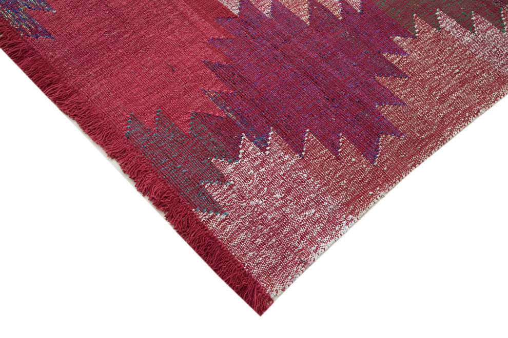 Rug N Carpet - Hand-knotted Turkish 8' 0'' x 11' 2'' Unique Wool Kilim Rug