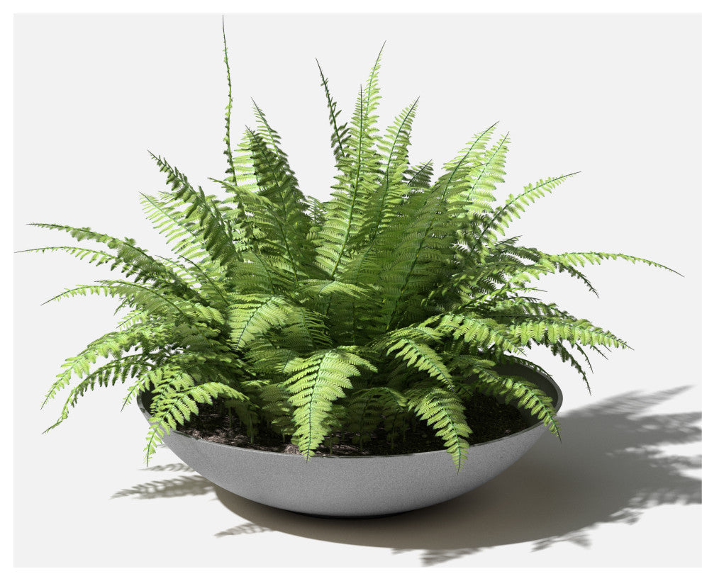 Lane Round Planter Bowl, Grey, 32'', 1 Pack