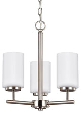 Generation Lighting Lighting 3-Light Chandelier, Brushed Nickel