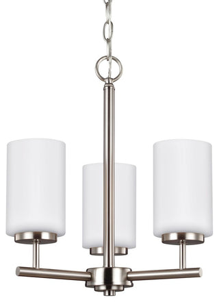 Generation Lighting Lighting 3-Light Chandelier, Brushed Nickel